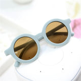 Boy Girl Cute Cartoon Bear Shape Fashion Round Sunglasses