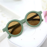 Boy Girl Cute Cartoon Bear Shape Fashion Round Sunglasses