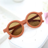 Boy Girl Cute Cartoon Bear Shape Fashion Round Sunglasses