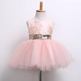 Girl Sequin Birthday Wedding Flower Prom Dress
