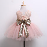 Girl Sequin Birthday Wedding Flower Prom Dress