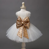 Girl Sequin Birthday Wedding Flower Prom Dress