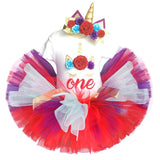 Baby Girl Fancy Party Flower Tutu Cake Smash Christmas Dresses