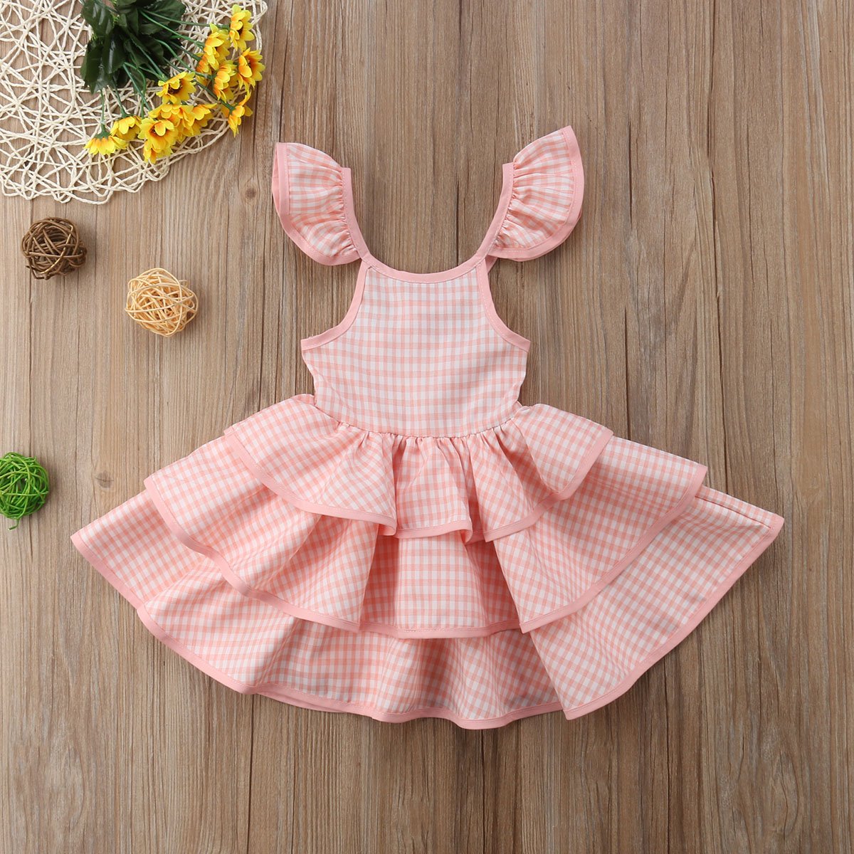 Baby Girls Ruffled Tutu Layered Sundress