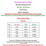 2-7Y Girl Patchwork Long Sleeve Party Casual Dresses