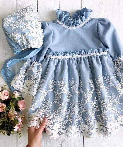 Flower Baby Girl Lace Party Autumn Gown Dresses