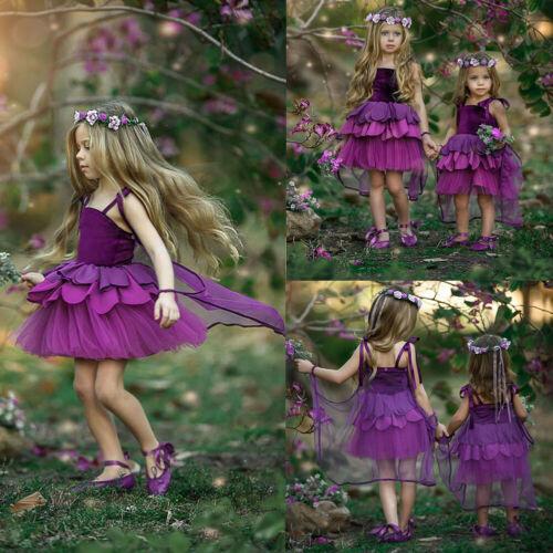 Girls Flower Pageant Bridesmaid Petals Dressses