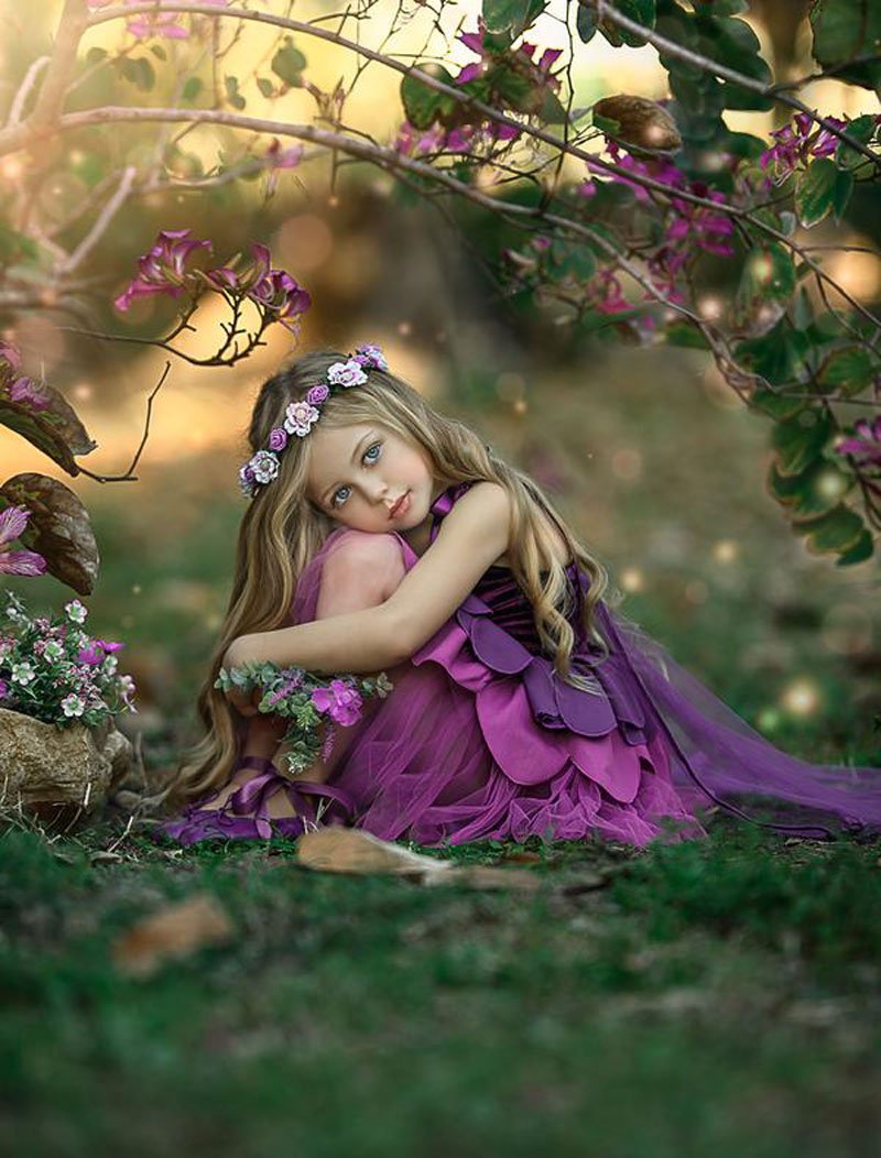 Girls Flower Pageant Bridesmaid Petals Dressses