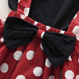 Baby Girls Red Polka Dot Skirt Sets 2 Pcs