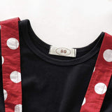 Baby Girls Red Polka Dot Skirt Sets 2 Pcs