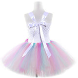 Kid Baby Girls Sweet Flower Lace Tutu Party Dress