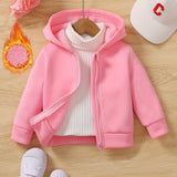 Baby Girl Boy Cozy Jacket Soft Warm Zip-Up Coat