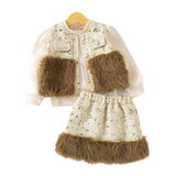 Baby Girl Floral Print Long Sleeve Short 2 Pcs Set