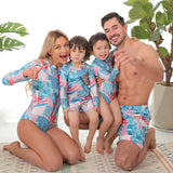 Family Matching Europe United States Parent-child Leopard Print  Swimsuit