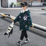 Kid Boy Down Cotton Jacket Winter Thick Coat