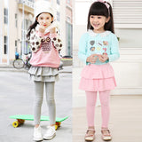 Kid Girl Multi-color Stretch Korean Pants