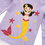 Kid BabyGirls Cute Mermaid Home Pajamas