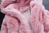 Children's Clothing Girls' Imitation Fur Jacket Thickened Children's Imitation Fur Jacket