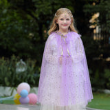 Kid Baby Girls Frozen Princess Aisha Yarn Cape Shawl Coats