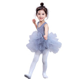 1-5Y Kid Baby Girl Ballet Swan Dance Performance Dress
