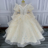 Kid Girl Princess Flower Wedding Birthday Host Dress