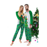 Family Christmas Tree Print Parent-child Pajamas