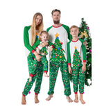 Family Christmas Tree Print Parent-child Pajamas