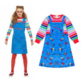 Kid Girl Halloween Ghost Horror Costume Dress Set