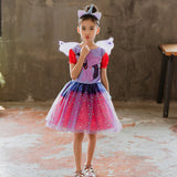 2026 Children's Halloween Costumes European and American Girls Cos Cosplay Witch Show