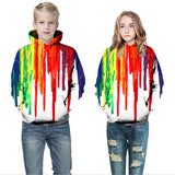 Autumn New 3D Printed Hooded Sweater, Children's Baseball Jersey