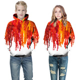 Autumn New 3D Printed Hooded Sweater, Children's Baseball Jersey