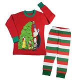 Kid Baby Boys Girls Christmas New Year Cartoon Home Pajamas