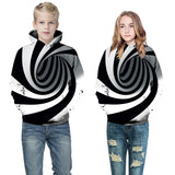 Popular 3D Digital Printing Children's Hooded Sweater Long-sleeved Jacket Children's Fashion Trend