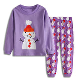 Kid Baby Boys Girls Christmas New Year Cartoon Home Pajamas