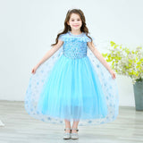 Kid Baby Girl Elsa Christmas Frozen Princess Dress