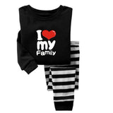 Kid Girl Long Sleeved Cartoon Home Pajamas