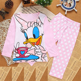 Kid Girl Long Sleeved Cartoon Home Pajamas