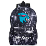 Mr. Beast Lightning Cat Backpack Creative Printed Student Bag