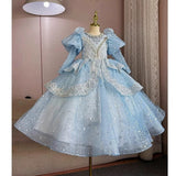 Kid Girl Princess Flower Wedding Birthday Host Dress