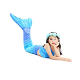Kid Girl Fish Tail Swimsuit Mermaid Swimwear