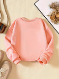 Kid Baby Girls Cozy Letter Print Long Sleeve Sweatshirt Pullover