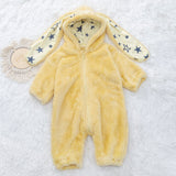 0-3T Baby Cartoon Rabbit Baby Jumpsuit Plush Thickening Romper