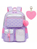 Kids Geometric Backpack Multi-Pocket Durable Backpack Lightweight Schoolbag