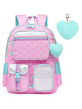 Kids Geometric Backpack Multi-Pocket Durable Backpack Lightweight Schoolbag