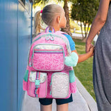 Kids Geometric Backpack Multi-Pocket Durable Backpack Lightweight Schoolbag