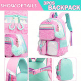 Kids Geometric Backpack Multi-Pocket Durable Backpack Lightweight Schoolbag