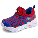 Kid Boys  Spring Autumn LED Luminous Mesh Sneakers Light Up Shoes