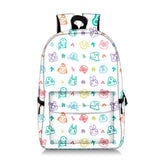 Animal Crossing Print School Bag Polyester Backpack