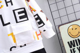 Kid Boy Autumn Letters Long Sleeve  Sport Letter Suit 2 Pcs Sets