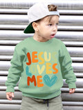 Kid Baby Boys Print Casual Long Sleeve Crew neck Sweatshirt